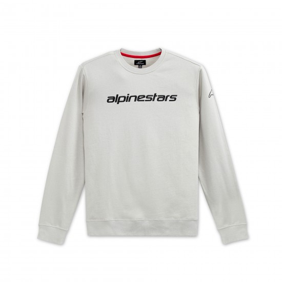 Alpinestars Linear Crew Fleece Silver Black 2XL Alpinestars Linear Crew Fleece Silver Black 2XL