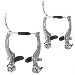 Oxford Alloy V-Brake Set Front and Rear - Silver Oxford Alloy V-Brake Set Front and Rear - Silver