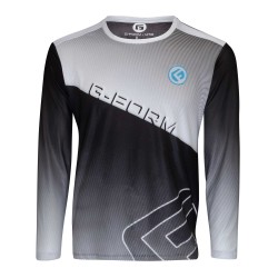 G-Form Mens LS Podium Jersey Black/Grey/White L