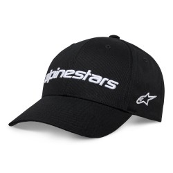 Alpinestars Linear Wordmark 2.0 Hat Black White Alpinestars Linear Wordmark 2.0 Hat Black White