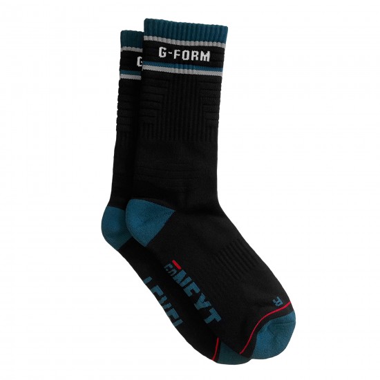 G-Form Mid-Calf Sock Black/Teal/Grey L/XL G-Form Mid-Calf Sock Black/Teal/Grey L/XL