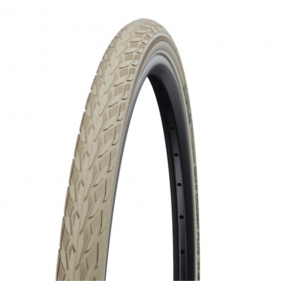 Schwalbe Delta Cruiser Plus 700 x 35c Creme Reflex Puncture Guard Schwalbe Delta Cruiser Plus 700 x 35c Creme Reflex Puncture Guard