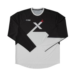 G-Form Youth Pro-X4 L/S Bike Jersey Black/White L/XL