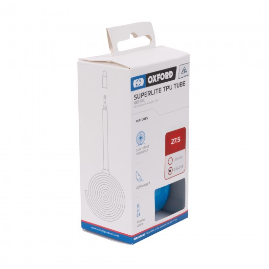 Oxford SuperLite TPU Inner Tube 27.5 x 1.75-2.10 Presta