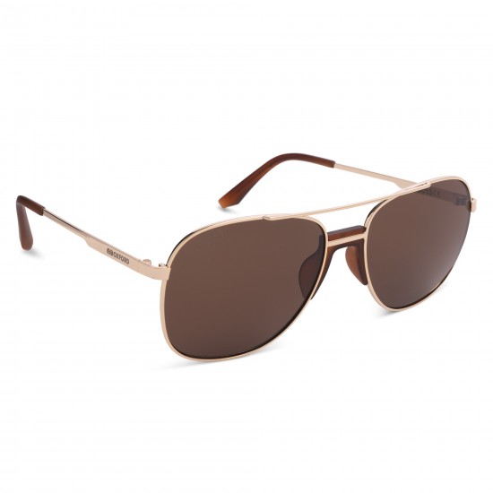 Oxford Force One Gold Metal Frame Brown Lens Sunglasses Oxford Force One Gold Metal Frame Brown Lens Sunglasses