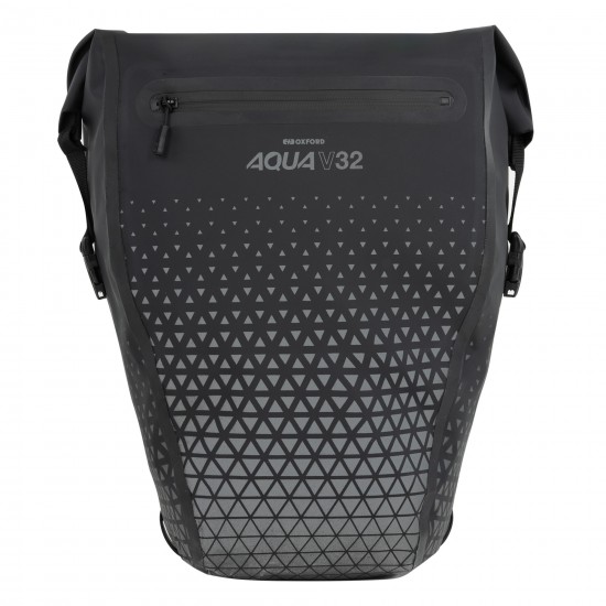 Oxford Aqua V 32 Double Pannier Bag Black Oxford Aqua V 32 Double Pannier Bag Black