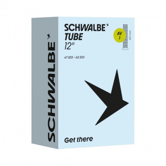 Schwalbe AV1 Inner Tube 45deg Angled Valve 12 x 1.75-2.10