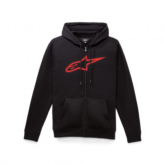 Alpinestars Ageless Zip Hoodie V3 Black/Red 2XL
