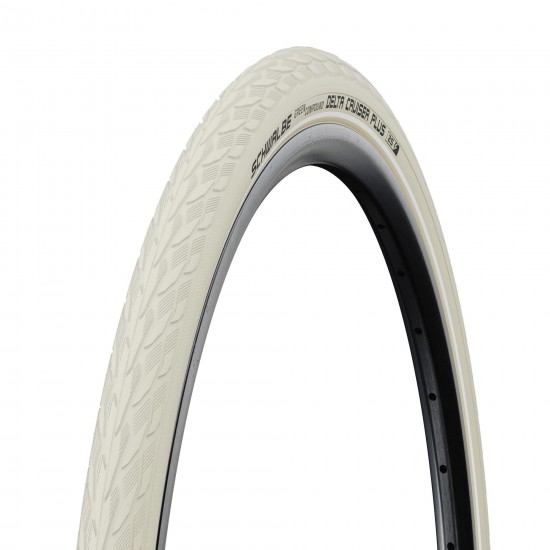 Schwalbe Delta Cruiser Plus 700 x 28c White Wall Puncture Guard Schwalbe Delta Cruiser Plus 700 x 28c White Wall Puncture Guard