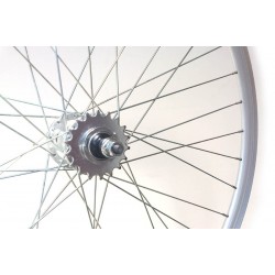 CD Wheel 700c Track Wheel Set - Sealed Hubs / 21mm Rims - Silver (Pr)