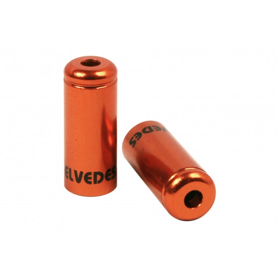 Elvedes ELV2012012 Aluminum Sealed Ferrules - 4mm Orange (50)