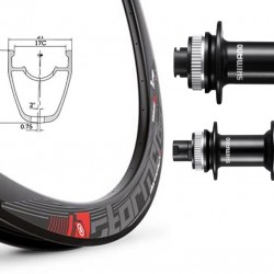 CD Wheel 700c Disc Wheel Set - Shimano RS470 Hubs / Mach 1 Rims Black (Pr)