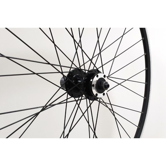 CD Wheel 700c Rear Wheel - Q/R Disc - Cass - Black Narrow - Stainless