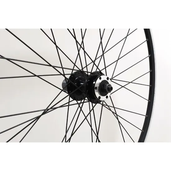 CD Wheel 700c Rear Wheel - Q/R Disc - Cass - Black Narrow - Stainless