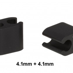 Elvedes ELV2020102 Plastic Duo Cable Clips - Black (50)