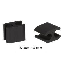 Elvedes ELV2020103 Plastic Duo Cable Clips - Black (50)