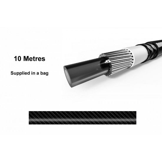 Elvedes 2020256 Braided Outer Brake/Gear Cable - Black (10m)