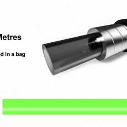 Elvedes 1125TEF-13-10 Outer Brake Cable - Neon Green (10m)