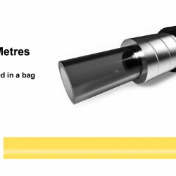Elvedes 1125TEF-14-10 Outer Brake Cable - Yellow (10m)
