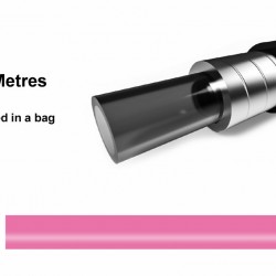 Elvedes 1125TEF-15-10 Outer Brake Cable - Pink (10m)
