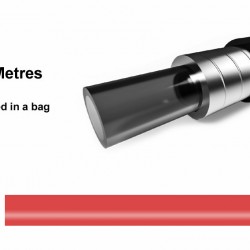 Elvedes 1125TEF-7-10 Outer Brake Cable - Red (10m)