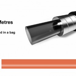 Elvedes 1125TEF-9-10 Outer Brake Cable - Orange (10m)