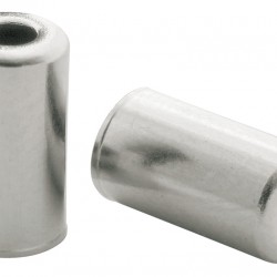 Elvedes ELV1160PRESSED Brass Ferrules - 5mm Silver (200)