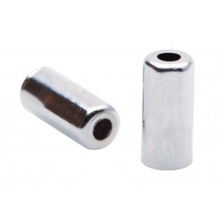 Elvedes ELV1167 Brass 'Hexagon' Ferrules - 5mm Silver (200)