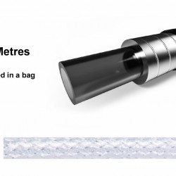 Elvedes 182038-10 Braided Outer Brake Cable - Silver (10m)