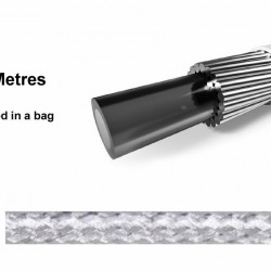 Elvedes 182042 Braided Outer Gear Cable - 5mm Smoke (10m)