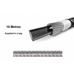 Elvedes 182043 Braided Outer Gear Cable - 5mm Titanium (10m)