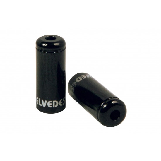 Elvedes ELV2012002 Aluminum Sealed Ferrules - 5mm Black (50)