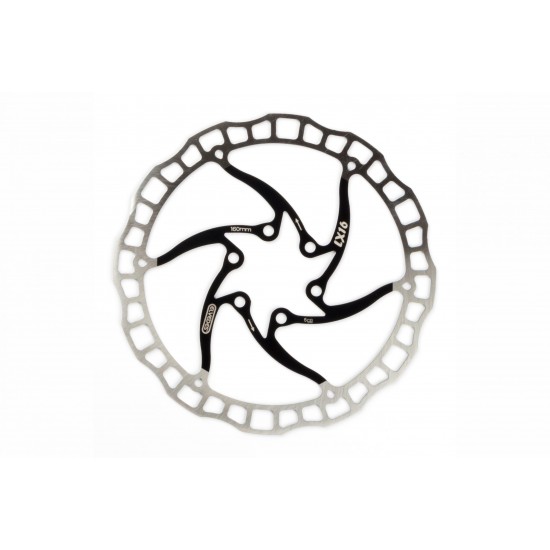 Elvedes LX16 Lightweight Disc Rotor - 160mm Black (2015194)