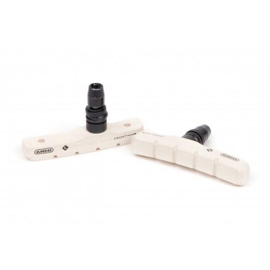 Elvedes 6832 WHITE COMPOUND A.K. V-Brake Pads - 72mm (Pr)