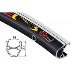 CD Wheel 700c Rim D/W NAR 36H Silver CNC Sides Eyelets