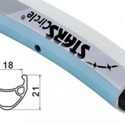 CD Wheel 700c Rim D/W HYB 36H Silver CNC Sides