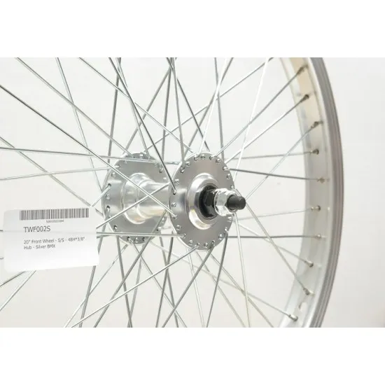 CD Wheel 20" Front Wheel - S/S - 48H*3/8" Hub - Silver BMX