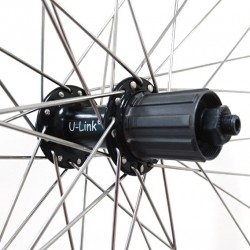 CD Wheel 700c Wheel Set - Sealed 10/11sp Cass Hubs - Black (Pr)
