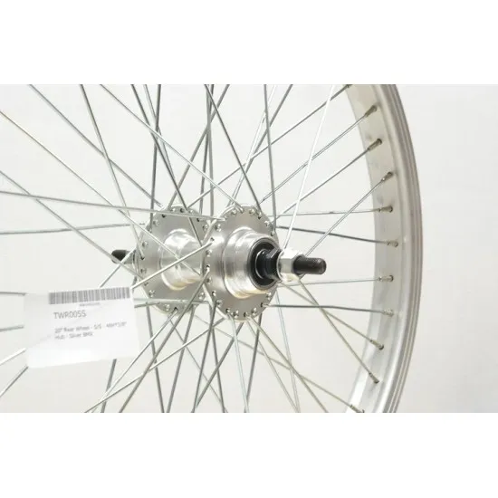 CD Wheel 20" Rear Wheel - S/S - 48H*3/8" Hub - Silver BMX