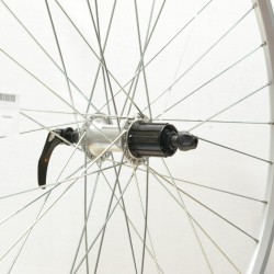 CD Wheel 700c Rear Wheel - Q/R - Shimano Cassette - Silver Narrow