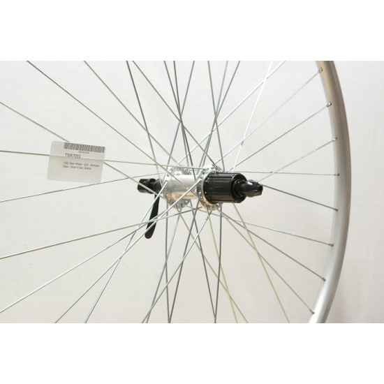 CD Wheel 700c Rear Wheel - Q/R - Cassette - Silver V-Sec. Hybrid