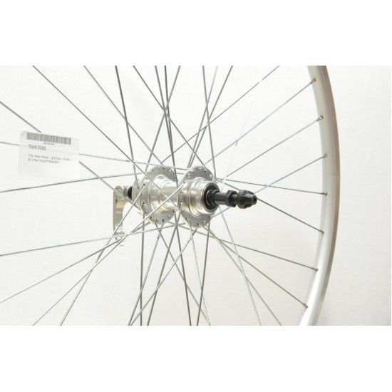 CD Wheel 700c Rear Wheel - Q/R Disc - F/Wh - Sil V-Sec Hybrid