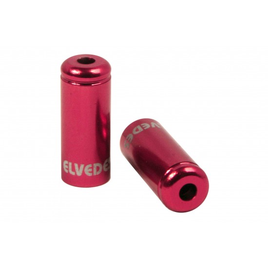 Elvedes ELV2012010 Aluminum Sealed Ferrules - 4mm Red (50)