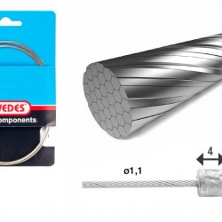 Elvedes 6472RVS-49-SLICK Stainless Inner Gear Cable (Ea) Elvedes 6472RVS-49-SLICK Stainless Inner Gear Cable (Ea)