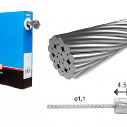 Elvedes 6472RVS-SHIM Stainless Inner Gear Cable (100) Elvedes 6472RVS-SHIM Stainless Inner Gear Cable (100)