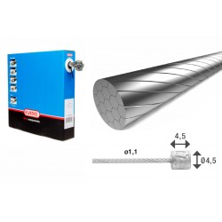 Elvedes 6472RVS-SHIM-SLICK Stainless Inner Gear Cable (100)