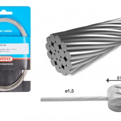 Elvedes 6427RVS-5M Stainless Inner Brake Cable - ATB (Ea)