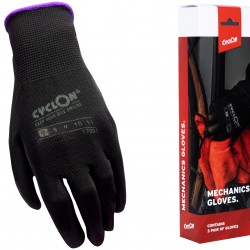Cyclon Working Gloves - Size M.7 - Purple (Set of 3 Pairs)