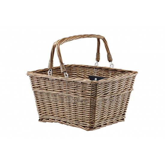 Adie Wicker Shopping Basket with Quick Release Adie Wicker Shopping Basket with Quick Release