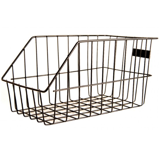 Adie Rear Large Basket and 2 Metal Fixing Plates – Black Adie Rear Large Basket and 2 Metal Fixing Plates – Black